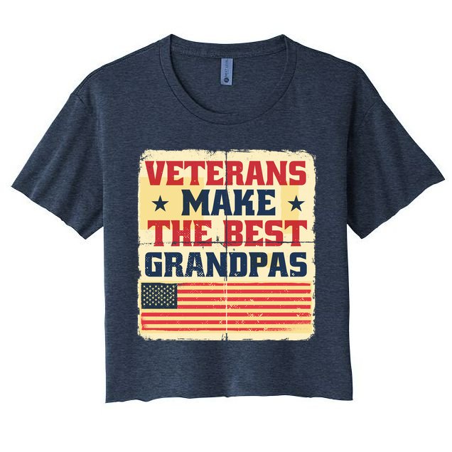 Veterans Make The Best Grandpas USA Crop Top