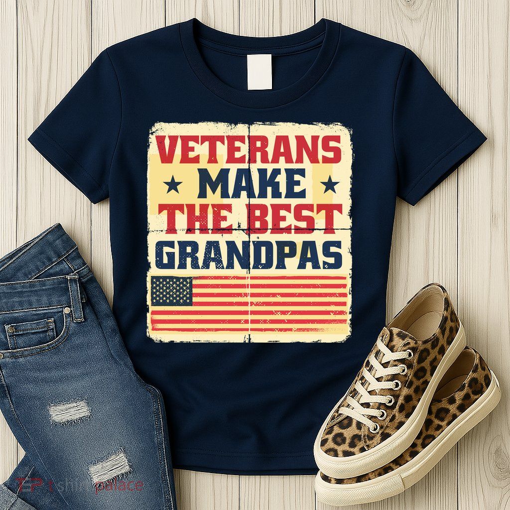 Veterans Make The Best Grandpas USA Women's T-Shirt