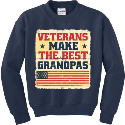 Veterans Make The Best Grandpas USA Kids Sweatshirt