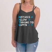 Vintage Math Teacher Funny Saying Gift Women's Strappy Tank