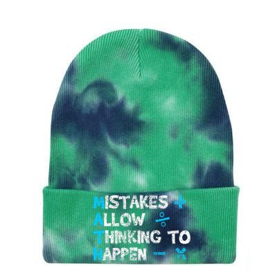 Vintage Math Teacher Funny Saying Gift Tie Dye 12in Knit Beanie