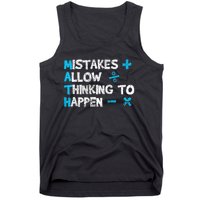 Vintage Math Teacher Funny Saying Gift Tank Top