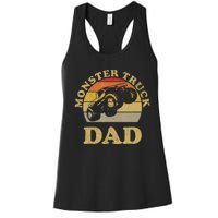 Vintage Monster Truck Gift For Dad Women's Racerback Tank