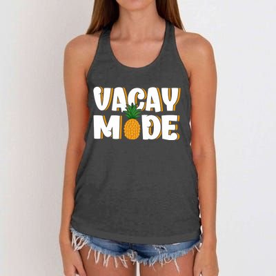 Vacation Mode Tropical Vacation Vacay Mode Beach Vacation Cute Gift Women's Knotted Racerback Tank