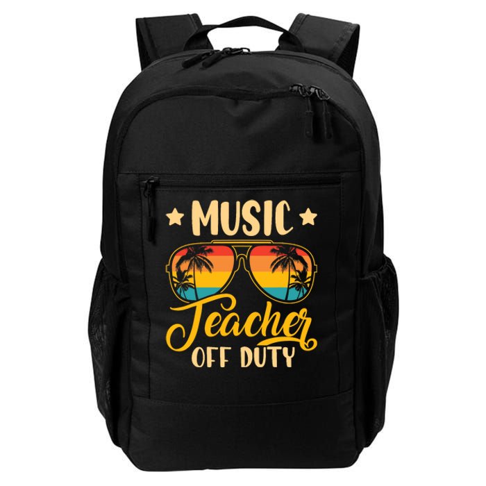 Vintage Music Teacher Off Duty Last Day Of School Summer Daily Commute Backpack