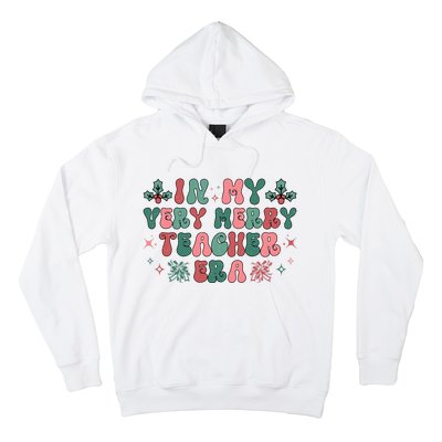 Very Merry Teacher Era Holiday Graphic Hoodie