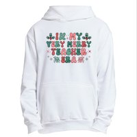 Very Merry Teacher Era Holiday Graphic Urban Pullover Hoodie