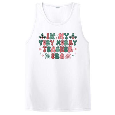 Very Merry Teacher Era Holiday Graphic PosiCharge Competitor Tank