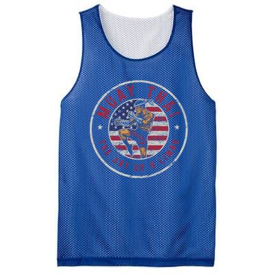 Vintage Muay Thai Fighter Karate Boxing Mixed Martial Arts Gift Mesh Reversible Basketball Jersey Tank