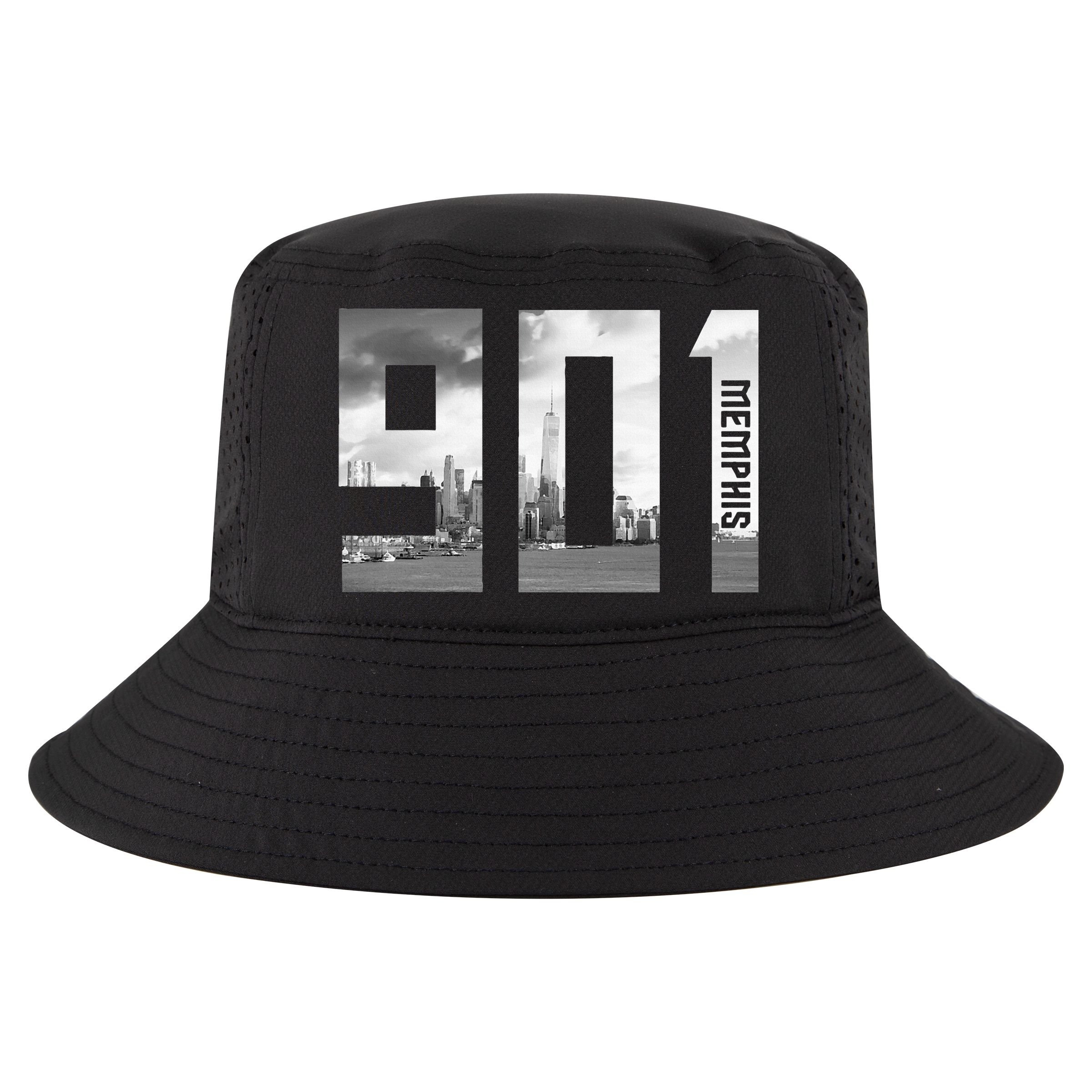 Vintage Memphis Tennessee 901 Area Code Skyline Cool Comfort Performance Bucket Hat