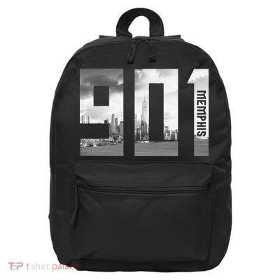 Vintage Memphis Tennessee 901 Area Code Skyline 16 in Basic Backpack