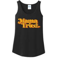 Vintage Mama Tried Country Music Southern Funny Retro 70S Ladies Essential Tank