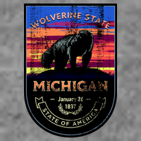 Vintage Michigan The Wolverine State Long Sleeve Shirt