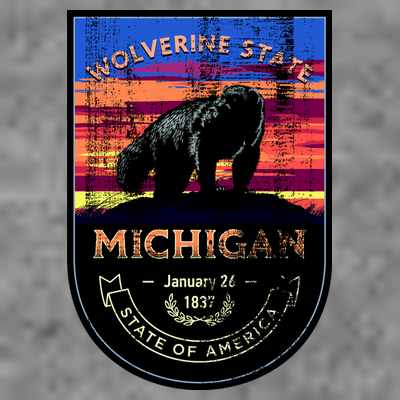Vintage Michigan The Wolverine State T-Shirt
