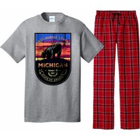 Vintage Michigan The Wolverine State Pajama Set