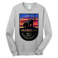 Vintage Michigan The Wolverine State Tall Long Sleeve T-Shirt