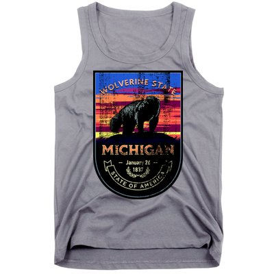 Vintage Michigan The Wolverine State Tank Top