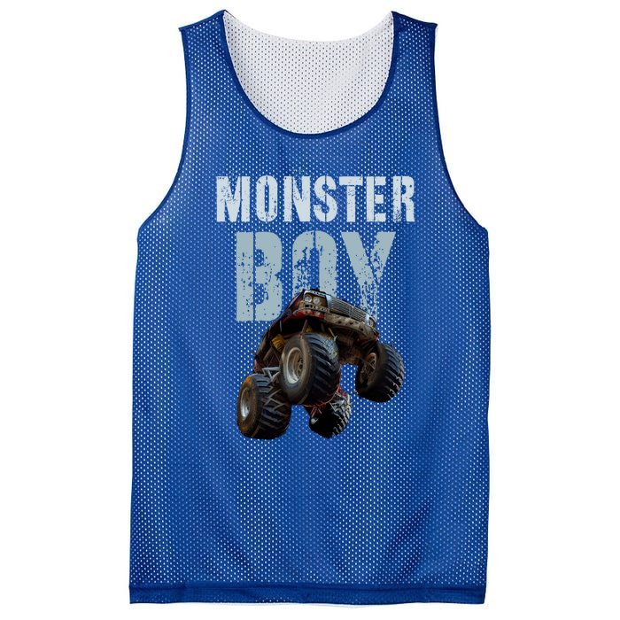 Vintage Monster Truck Family Mom Dad Son Squad Gift Mesh Reversible Basketball Jersey Tank