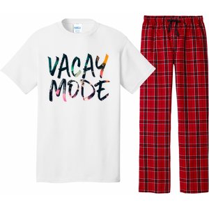 Vacay Mode Tropical Graphic Text Design Gift Pajama Set