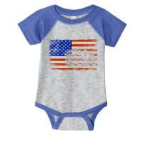 Vintage Monster Truck Lovers American Flag Funny Gift Infant Baby Jersey Bodysuit