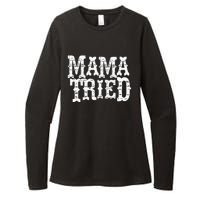 VINTAGE Mama Tried Country Outlaw Music Hoodie Womens CVC Long Sleeve Shirt