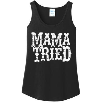 VINTAGE Mama Tried Country Outlaw Music Hoodie Ladies Essential Tank