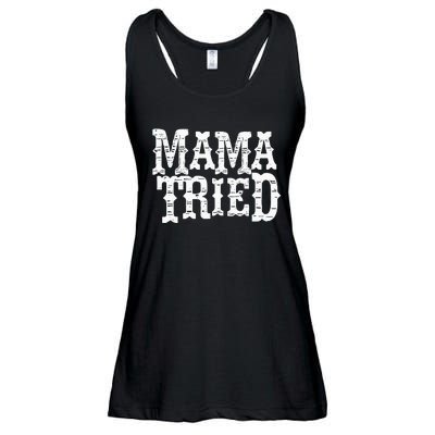 VINTAGE Mama Tried Country Outlaw Music Hoodie Ladies Essential Flowy Tank