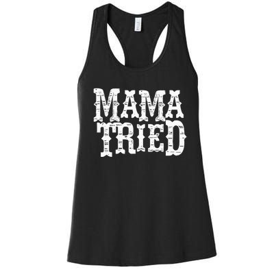 VINTAGE Mama Tried Country Outlaw Music Hoodie Women's Racerback Tank