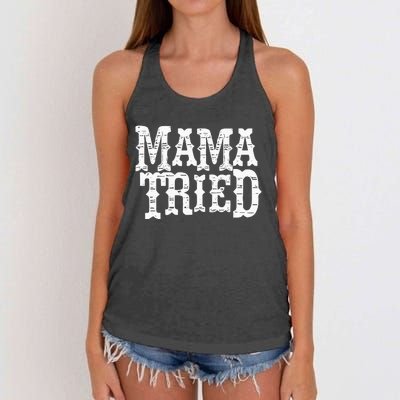 VINTAGE Mama Tried Country Outlaw Music Hoodie Women's Knotted Racerback Tank