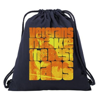 Veterans Make The Best Dads Gift Drawstring Bag