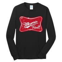 Vintage Mama Tried Retro Country Outlaw Music Western Tall Long Sleeve T-Shirt