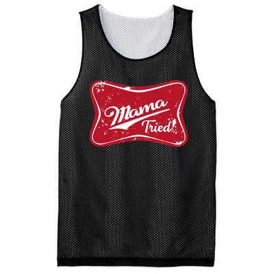 Vintage Mama Tried Retro Country Outlaw Music Western Mesh Reversible Basketball Jersey Tank