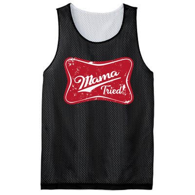 Vintage Mama Tried Retro Country Outlaw Music Western Mesh Reversible Basketball Jersey Tank