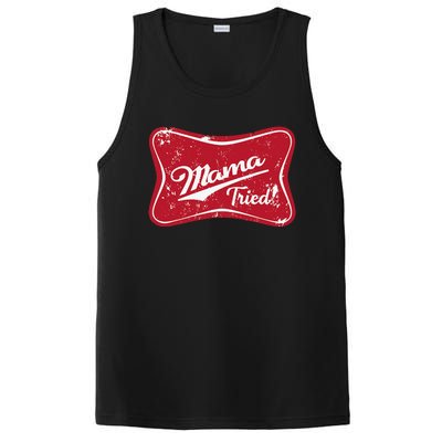 Vintage Mama Tried Retro Country Outlaw Music Western PosiCharge Competitor Tank