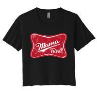 Vintage Mama Tried Retro Country Outlaw Music Western Women's Crop Top Tee