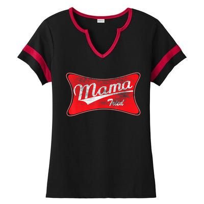 Vintage Mama Tried Gift Funny Retro Country Outlaw Music Gift Ladies Halftime Notch Neck Tee