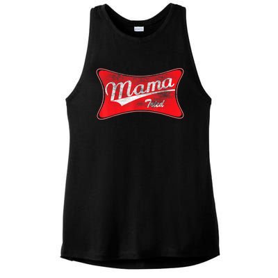 Vintage Mama Tried Gift Funny Retro Country Outlaw Music Gift Ladies PosiCharge Tri-Blend Wicking Tank