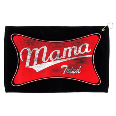 Vintage Mama Tried Gift Funny Retro Country Outlaw Music Gift Grommeted Golf Towel