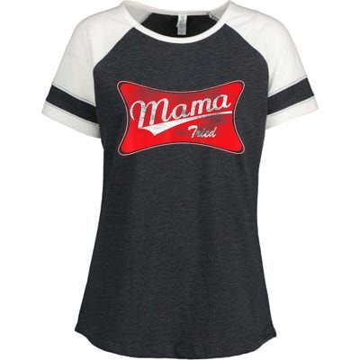 Vintage Mama Tried Gift Funny Retro Country Outlaw Music Gift Enza Ladies Jersey Colorblock Tee