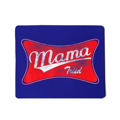 Vintage Mama Tried Gift Funny Retro Country Outlaw Music Gift Mousepad