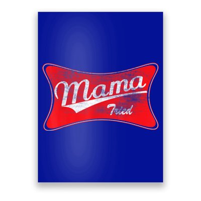 Vintage Mama Tried Gift Funny Retro Country Outlaw Music Gift Poster