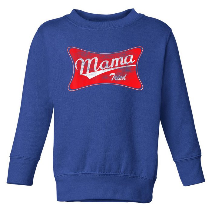 Vintage Mama Tried Gift Funny Retro Country Outlaw Music Gift Toddler Sweatshirt