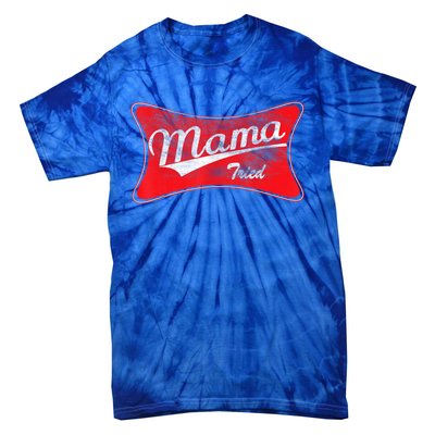 Vintage Mama Tried Gift Funny Retro Country Outlaw Music Gift Tie-Dye T-Shirt