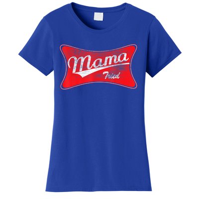 Vintage Mama Tried Gift Funny Retro Country Outlaw Music Gift Women's T-Shirt