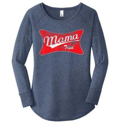 Vintage Mama Tried Gift Funny Retro Country Outlaw Music Gift Women's Perfect Tri Tunic Long Sleeve Shirt