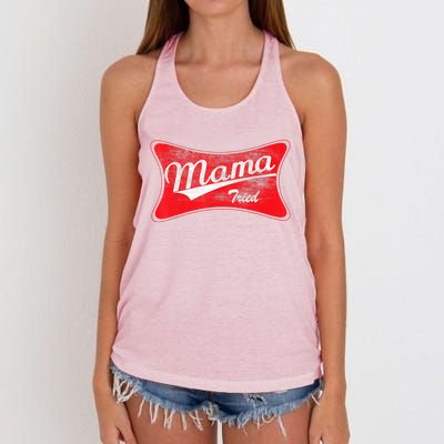 Vintage Mama Tried Gift Funny Retro Country Outlaw Music Gift Women's Knotted Racerback Tank