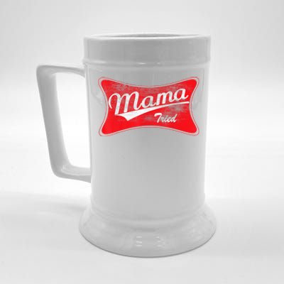 Vintage Mama Tried Gift Funny Retro Country Outlaw Music Gift Beer Stein