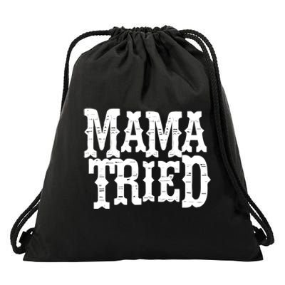 VINTAGE Mama Tried Country Outlaw Music TShirts Drawstring Bag