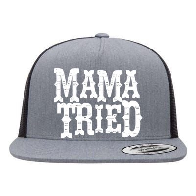 VINTAGE Mama Tried Country Outlaw Music TShirts Flat Bill Trucker Hat