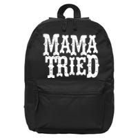 VINTAGE Mama Tried Country Outlaw Music TShirts 16 in Basic Backpack